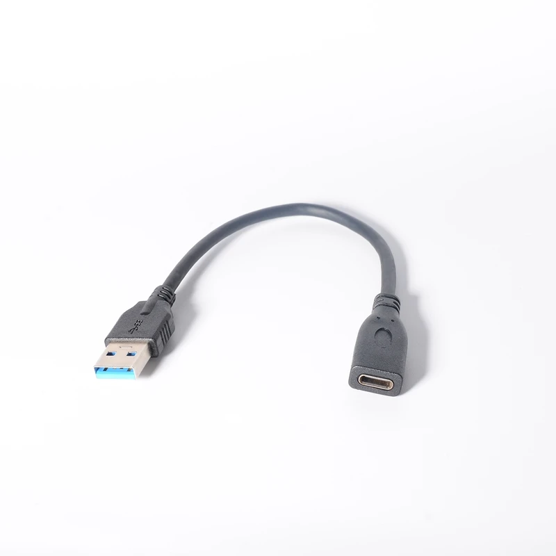 15cm USB C to USB 3 Adapter Cable Gold Plated Connector Converter Short Wire USB-A Male to USB-C Female Interface for Data Trans