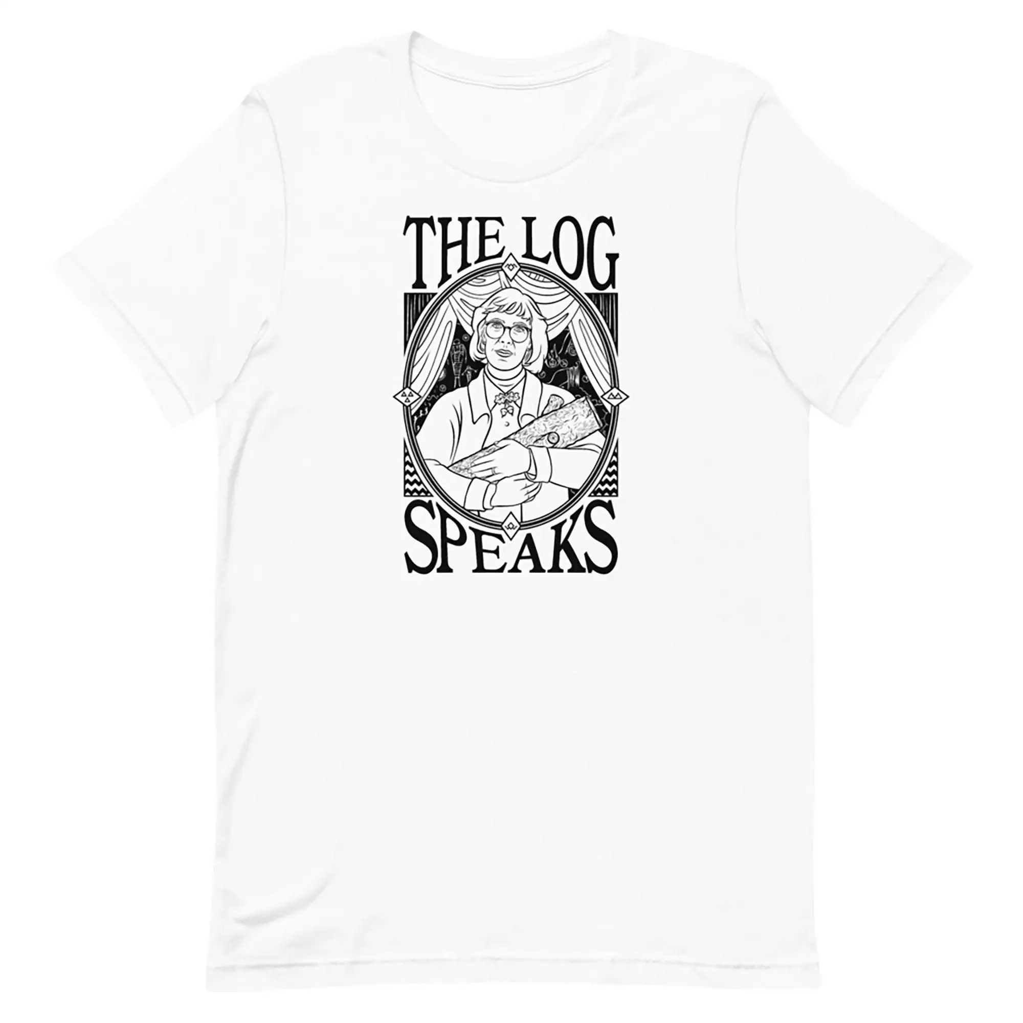 Front Back Twin Peaks The Log Speaks  T Shirt