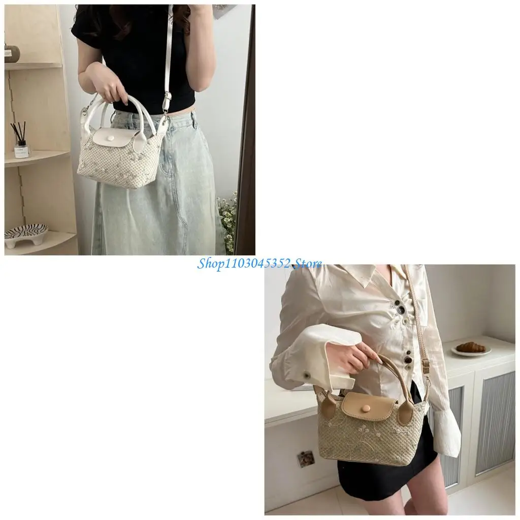 

Straw Bag Lightweight Shoulder Bags Cossbody Purse Beach Handbag for Women Girls