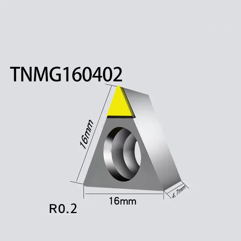 

MCD Diamond TNMG160402 Insert Single Crystal Turning Tool High Hardness Diamond Cutter for Copper Aluminum to Achieve Mirror Ef