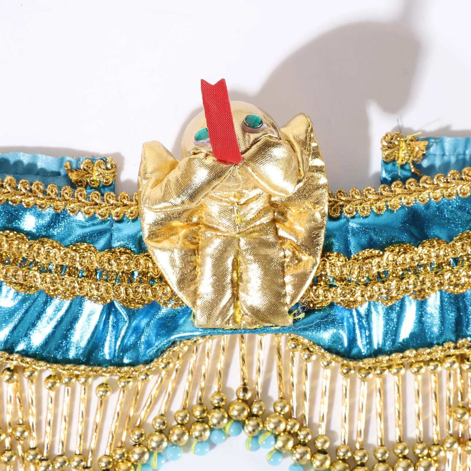 Women Halloween Ancient Egypt Cleopatra Cosplay Headwear Elapid Beads Sequins Chain Tassels Headdress Egyptian Accessories
