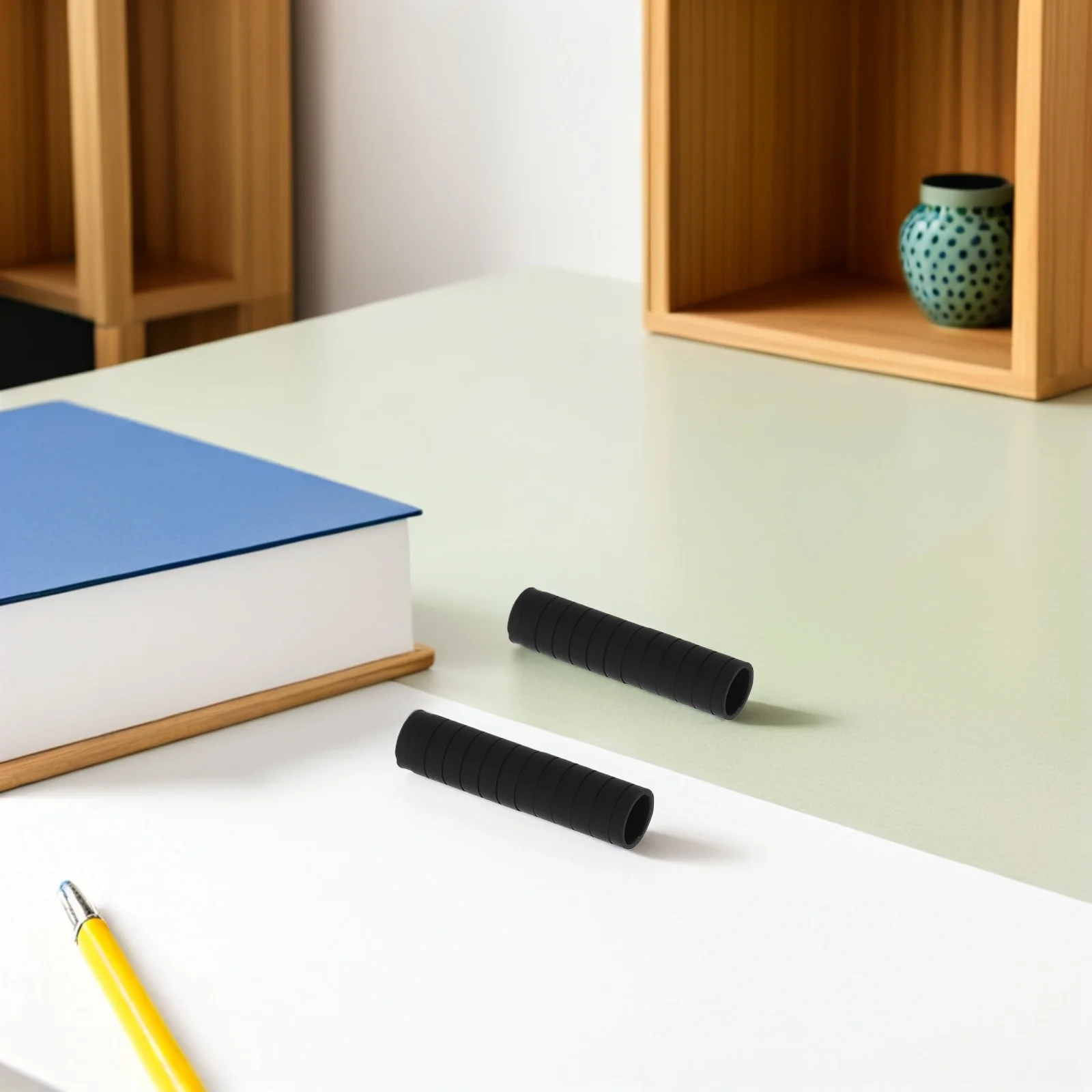 

10pcs Silicone Anti-Slip Sleeve 1.57X0.39'' For Pencil Stylus Holder Protective Cover Reusable Ergonomic Soft Grip For