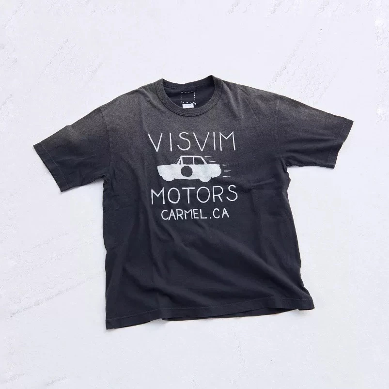 

2025 VISVIM KOFU SPOT MOTORS CLUB JUMBO car old short-sleeved T-shirt 25SS