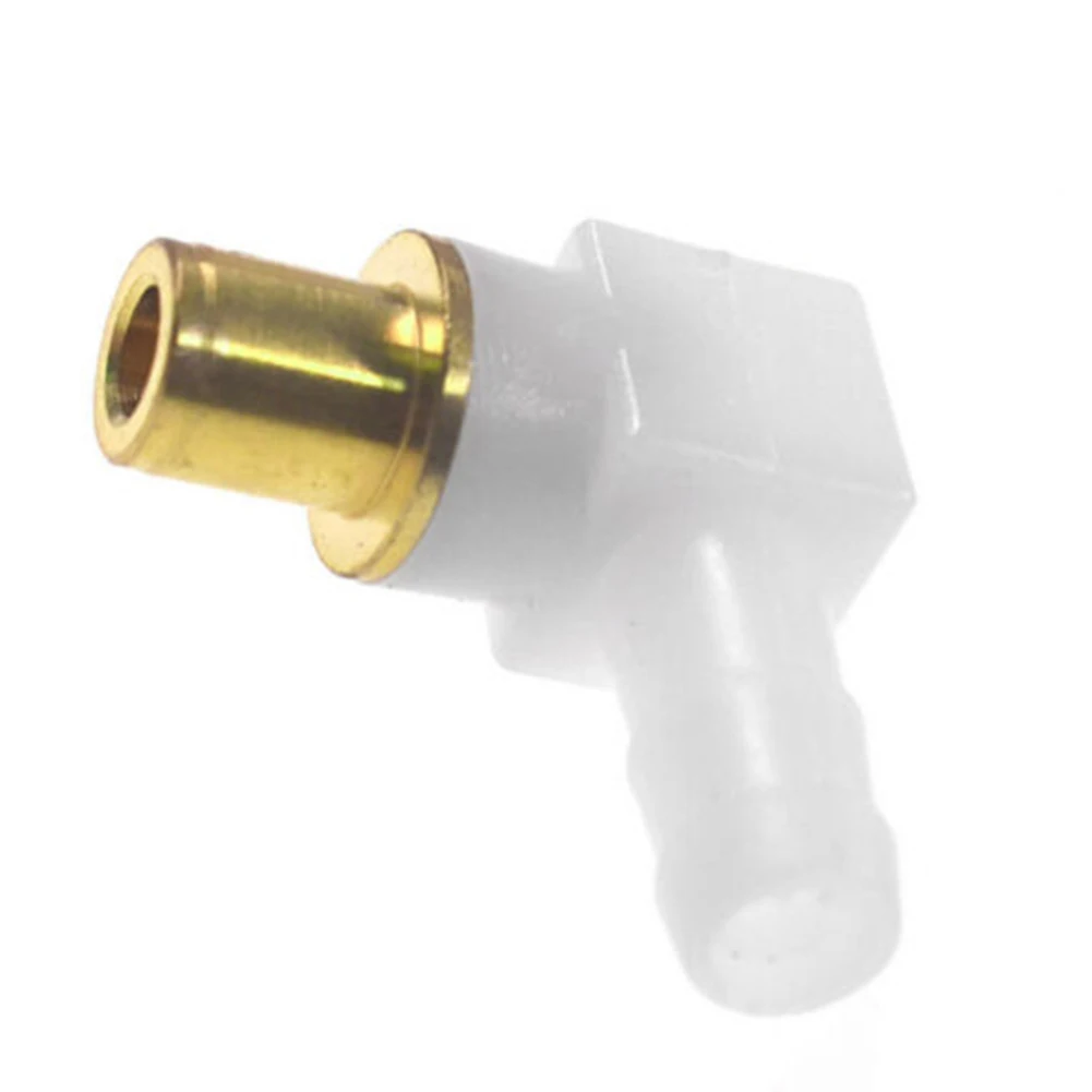2 Pack Fuel Hose Elbow Connectors for 1/4 inch Line Compatible with 692317 493496 494451 Carburetor Fuel System Maintenance