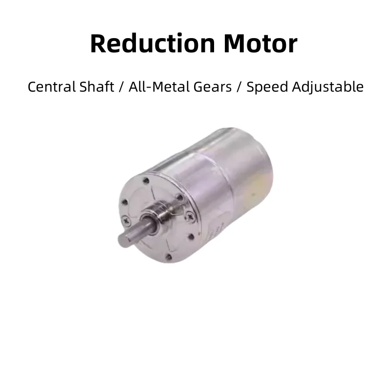 JGB37-3530 Central-Shaft Gear Reduction Motor: 12V/24V Adjustable Speed, Reversible, High-Torque Small Motor