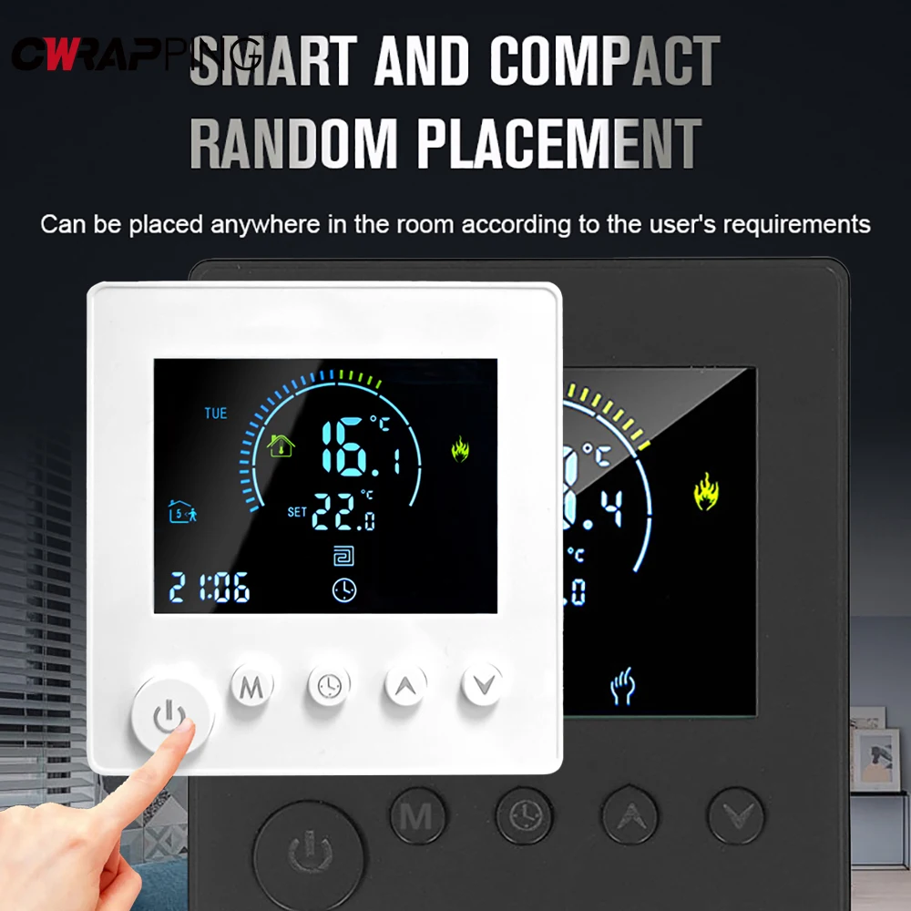 

Умный Wi-Fi Zigbee беспроводной термостат Moes Control кондиционер подогрев пола для дома, гостиной, спальни, офиса, инструменты