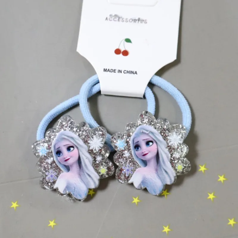 

Fanciful Frozen headband female non-injury hair tie ponytail pill hair circle headdress girls rubber band hair rope