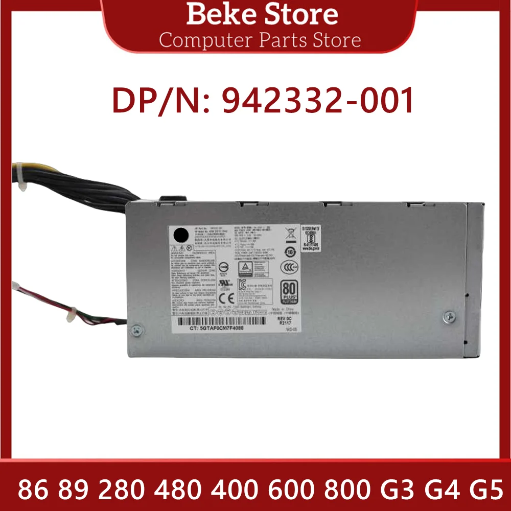 Beke 942332-001 Original For HP 86 89 280 480 400 600 800 G3 G4 G5 400W Power Supply PA-3401-1HA PA-3401-1 PCG007 High Quality