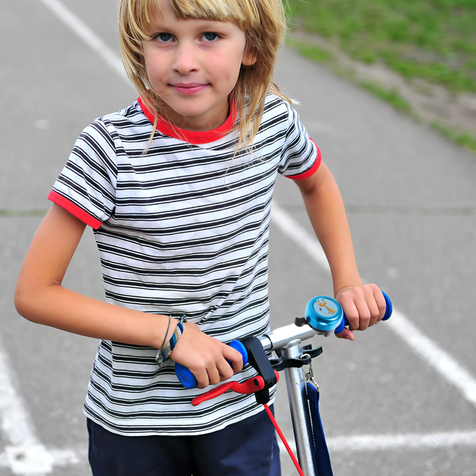 Детский велосипедный звонок с мультяшным животным, дизайн, громкий звук, велосипедный рожок для детей, руль скутера, универсальный велосипедный звонок