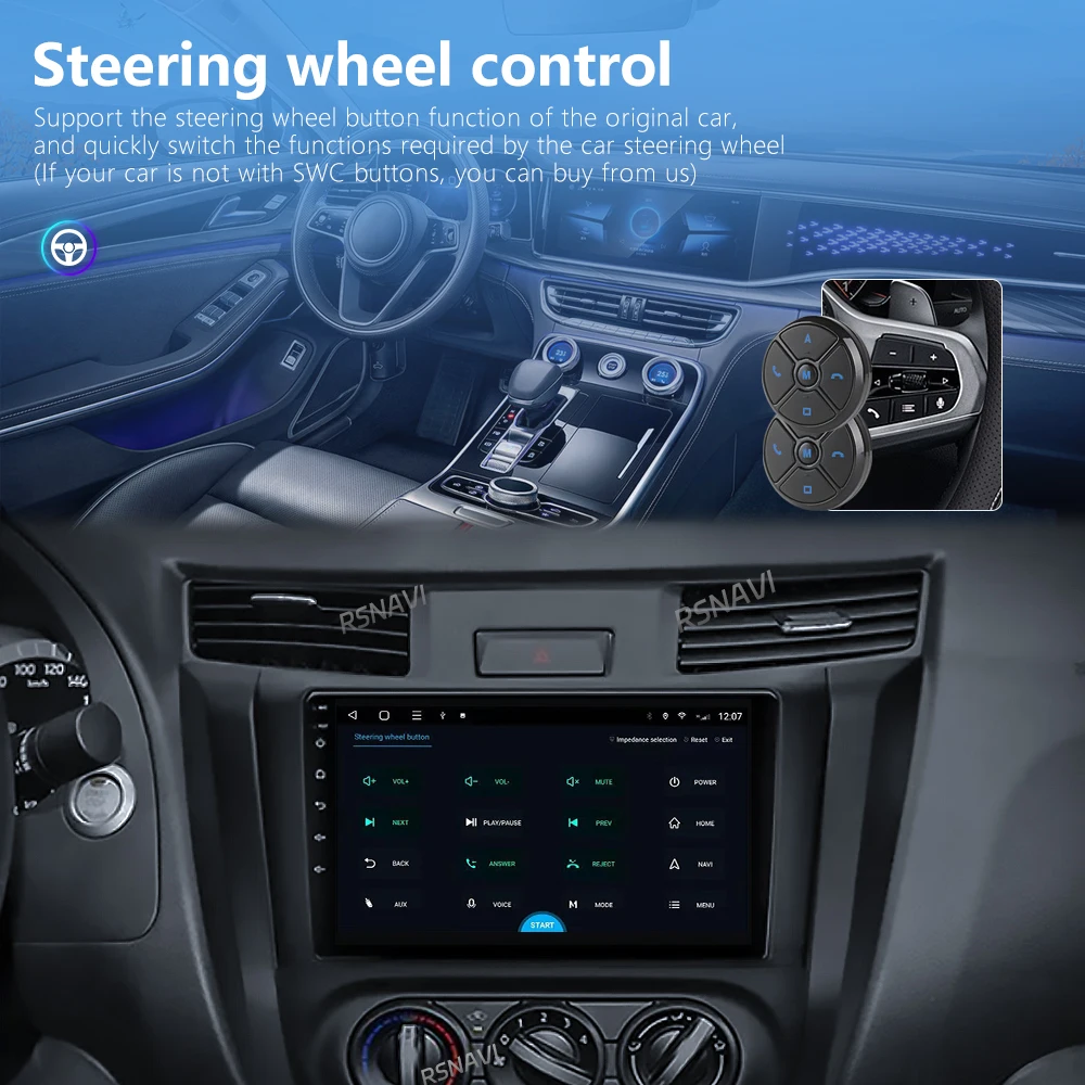 أندرويد 15 Carplay راديو السيارة مشغل وسائط متعددة لنيسان نافارا فرونتير NP300 4 D23 2014-2021 Autoradio ستيريو 2din رئيس وحدة