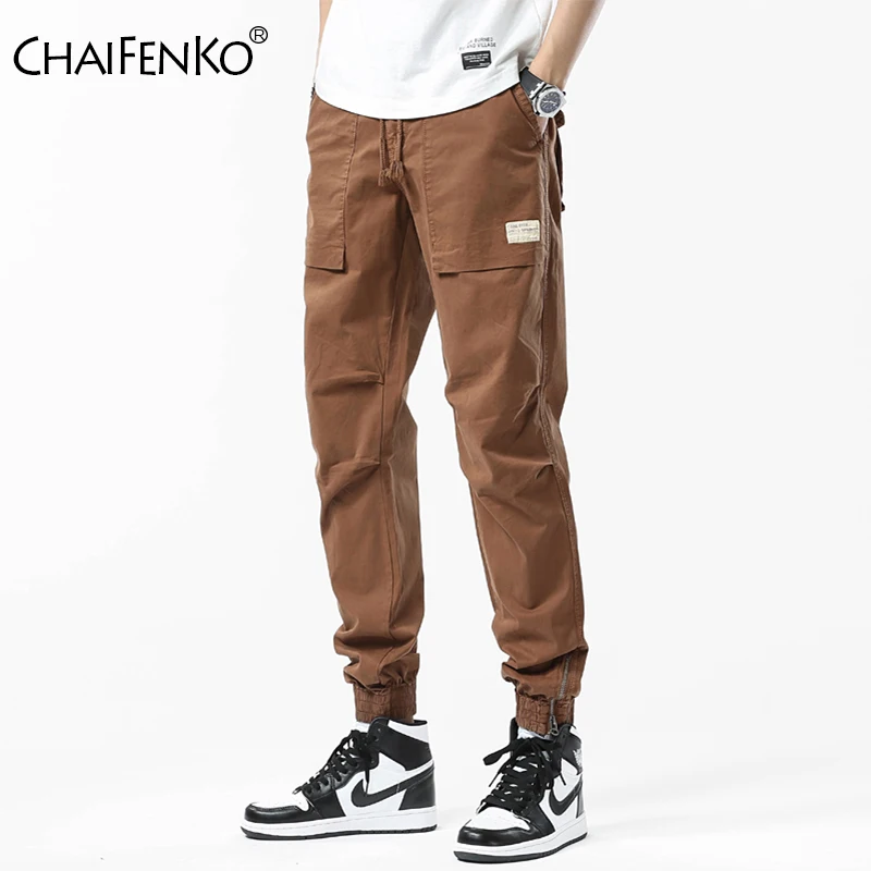 

Outdoor Men Solid Jogger Pants Autumn Winter Casual Fashion Big Pocket Cargo Pants New Simplicity Versatile Sweat Pants Men
