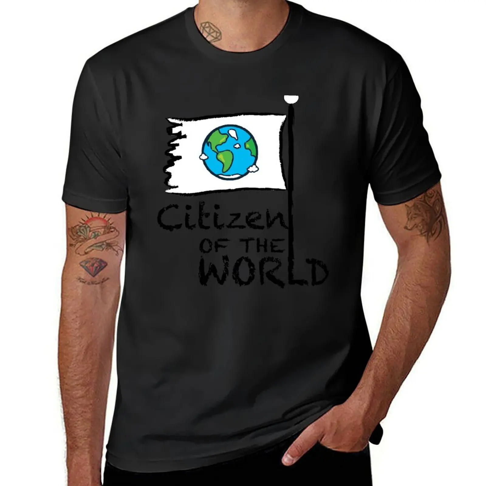 Citizen of the World T-Shirt tees summer top vintage clothes mens graphic t-shirts funny