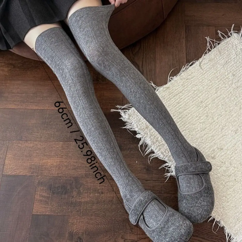 موضة تنفس النساء الجوارب 66 سنتيمتر الحرارية معزول جوارب طويلة إلى الركب مرونة الجوارب الطويلة الخريف الشتاء #6