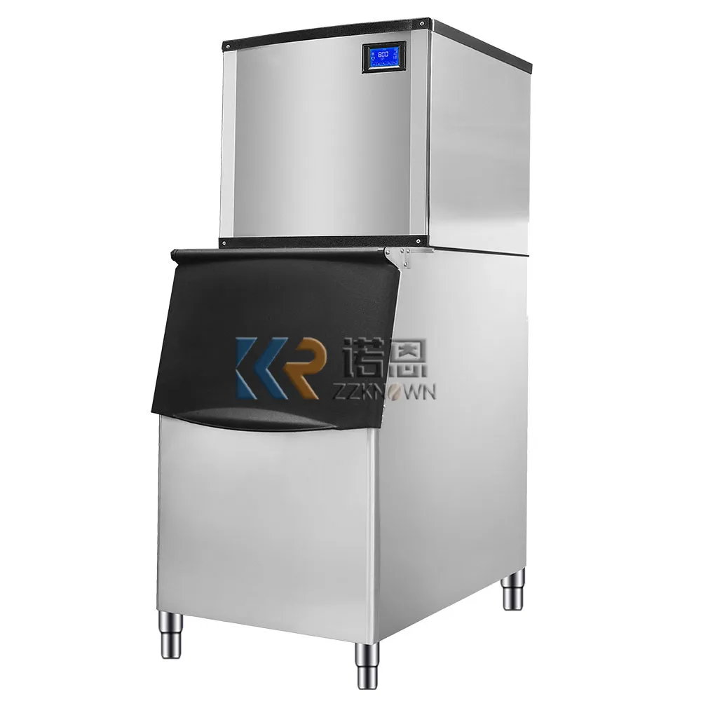 High Efficiency Industrial Commercial Ice Cube Maker 130Kg 500Kg Output Per 24 Hours for Bar Restaurant Drink Shop