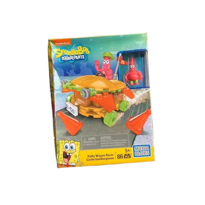 سبونجبوب سكوير بانتس همبرغر حامل المطبخ المشهد مجموعة عمل أرقام الكبار تحصيل أرقام لعبة أطفال هدية عيد ميلاد