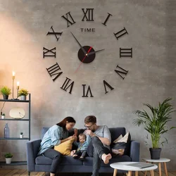 Einfaches modernes Design digitale DIY Uhr stille Wanduhr Zimmer Wohnzimmer Wand dekoration Wohnkultur schlag freie Wanda uf kleber Uhr