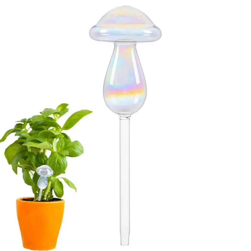 

Plant Watering Globes Automatic Planter Watering Device For Indoor Outdoor Mushroom Shape Plant Waterer Drip Irrigation System