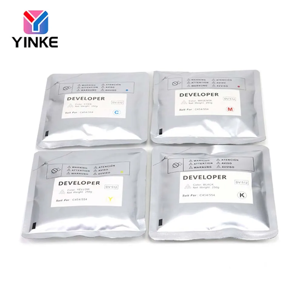 1set DV512 Developer Powder For Konica Minolta Bizhub C221 C224 C281 C284 C364 C454 C554 C454e C554e High Quality Carrier