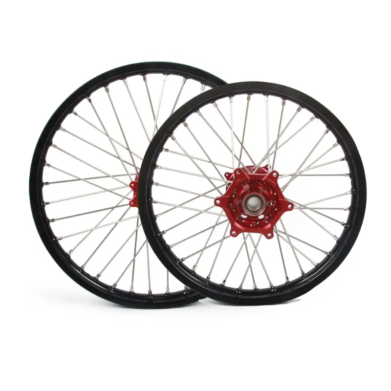 【2025】JFG الألومنيوم CRF250R CRF450R 18 الخلفية 21 الجبهة بوصة حجم دراجة نارية الخلفية الجبهة محور عجلات ريم مجموعة لهوندا CRF