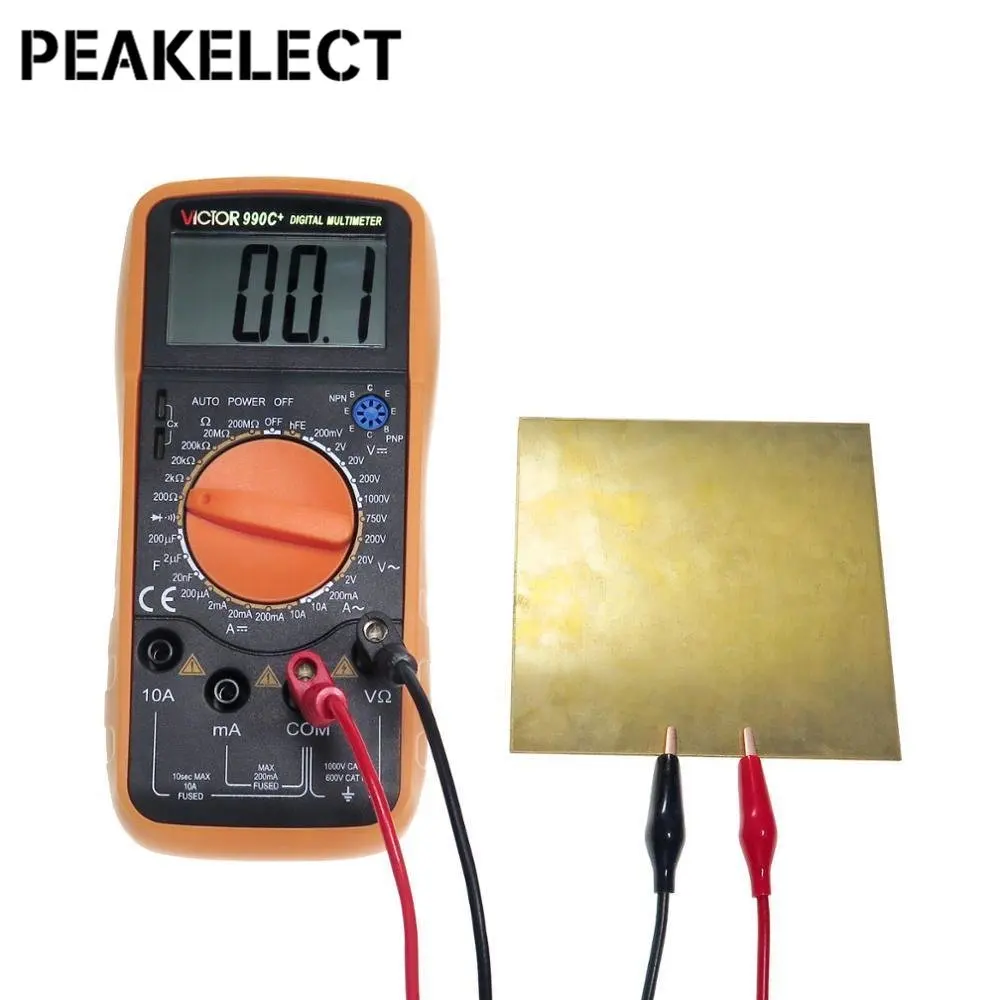 Peakelect-cables de prueba para multímetro, Cable de prueba duradero para multímetro de 1M, 5 piezas, 4mm, enchufe Banana apilable a pinza de cocodrilo de cobre rojo, P1044