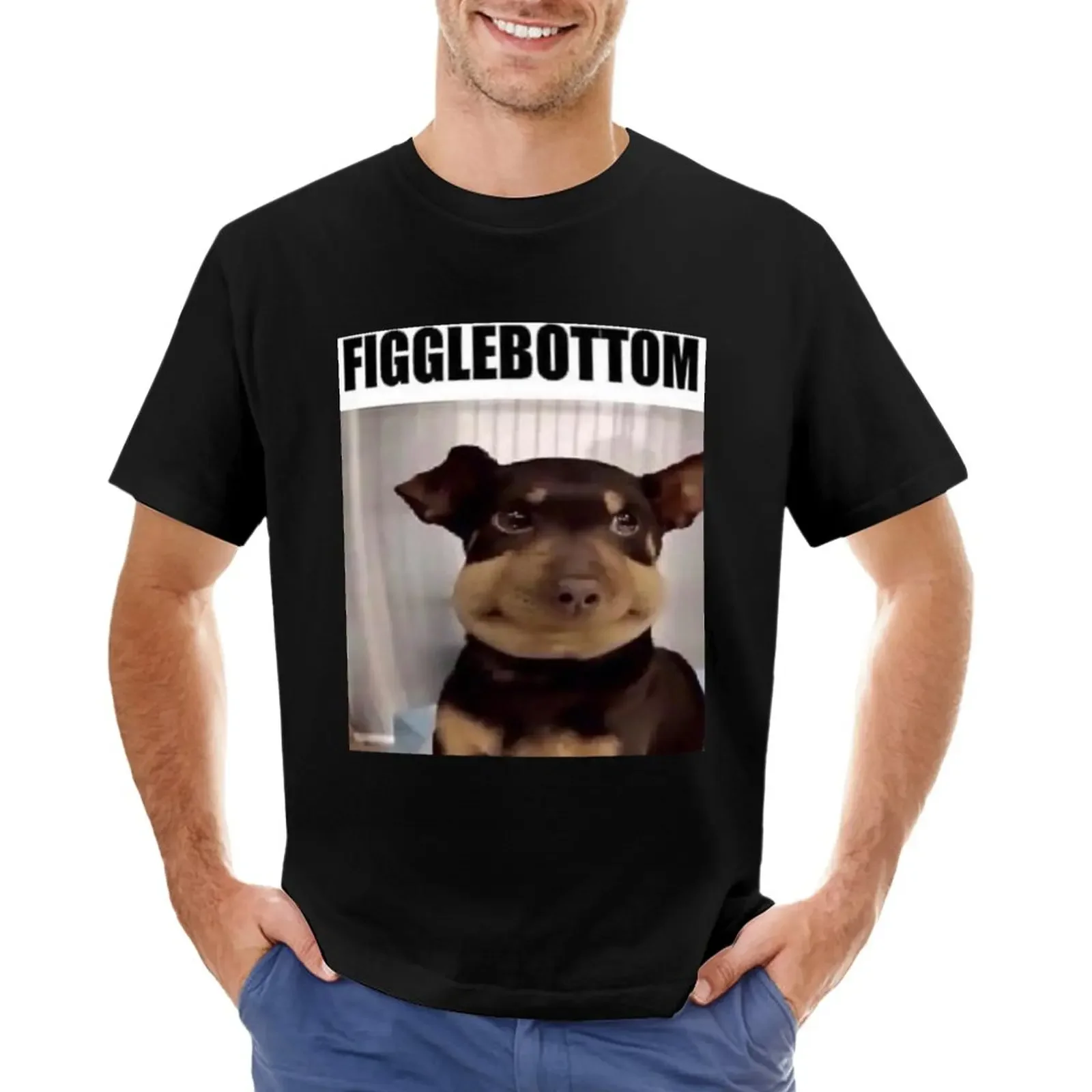 Figglebottom the Dog Meme Format vintage oversized plus size casual stylish Hot sale outfits fashion Roundneck heavyweight style