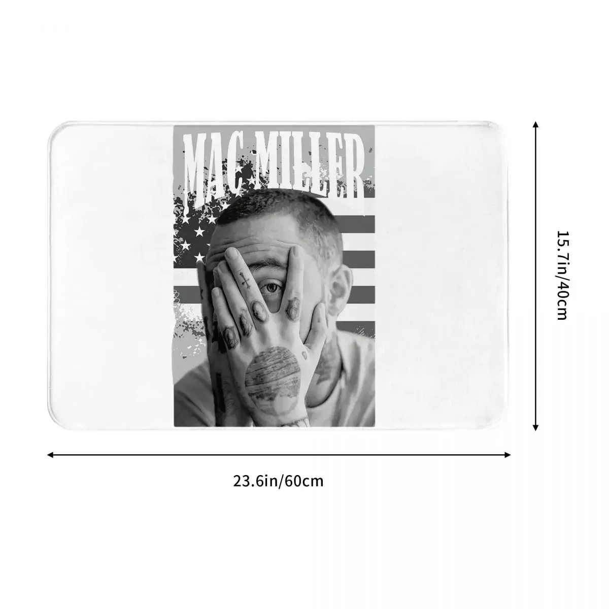 Hip-Hop, Macmiller Legend Shirt Poster Sticker Anti-slip Doormat Floor Mat Carpet Rug for Kitchen Entrance Home Footpad Mats