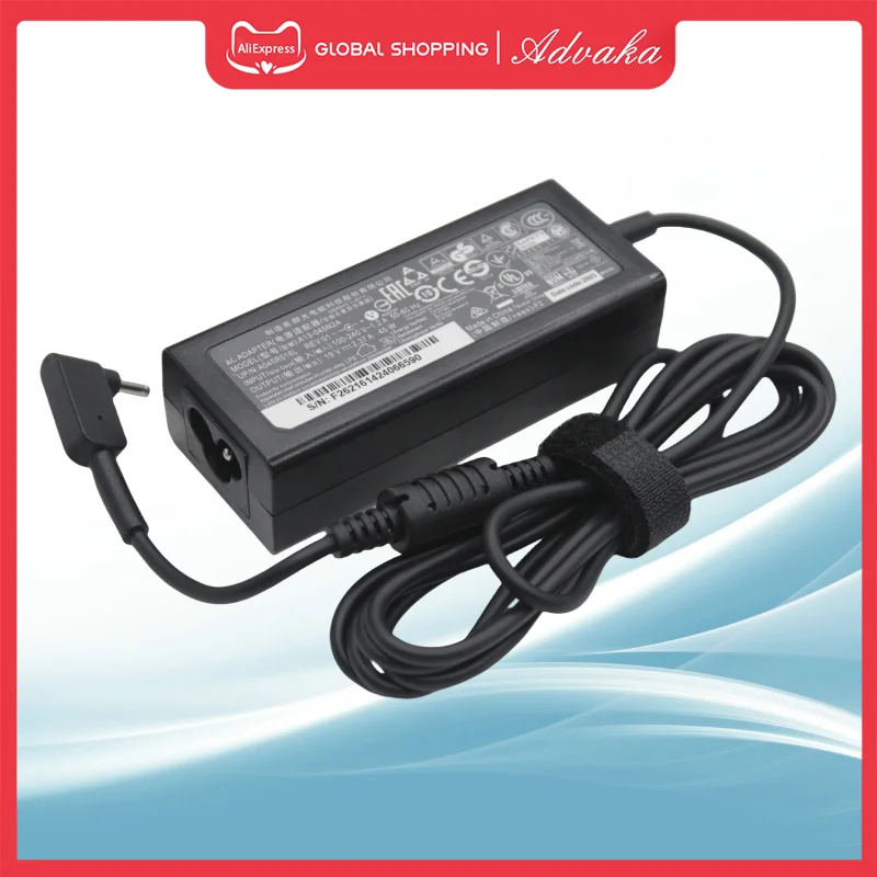 19V 2.37A 45W 3.0x1.1mm AC Adapter A13-045N2A Charger For Acer Aspire 3 A314-22 A314-22G A314-35 A315-22 A315-23 A315-34 A315-35