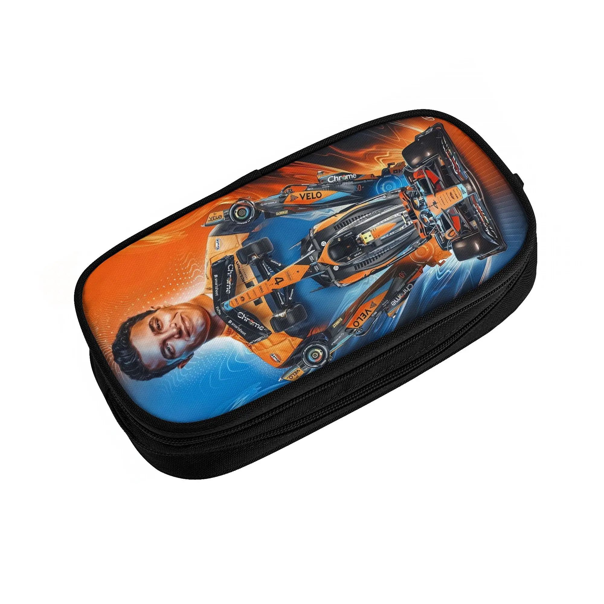 British L-Landos N-Norriss Racing Driver  Korean Pencil Cases Boys Girls Big Capacity  Pencil Bag Pouch Students Stationery