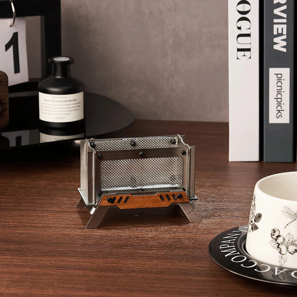 Aromatherapy Burner Stainless Steel Outdoor Firewood Stove Desktop Bonfire Stove for Outdoor Home Desk