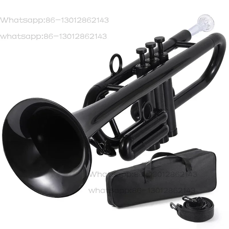 Flat Plastic Trumpet Instrument for Adults, Children, Beginners, General C-flat Professional Students To Play B-flat