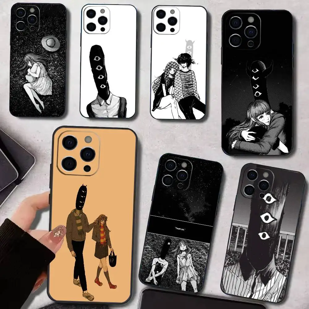 

G-Goodnight Oyasumi P-Punpun Phone Case For iPhone 17,16,15,14,13,12,11 Plus,Pro,Max,XS Silicone Soft Cover