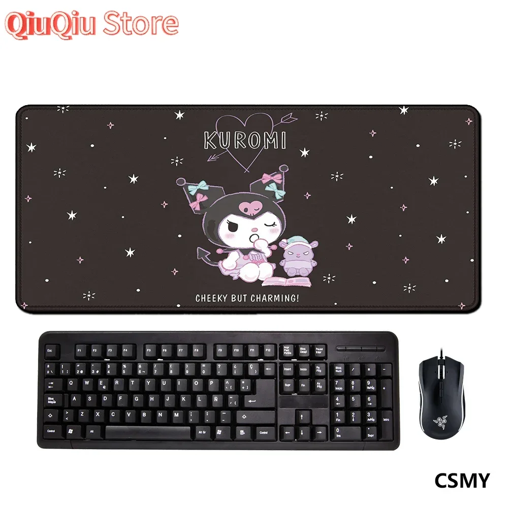 

K-Kuromi Extended Pad Anime Mouse Pad 900x400 Gaming Setup Accessories Pc Gamer Computer Mat Desktops Desk Accessories Office