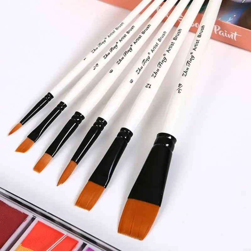 U2JE 6pcs Pannello professionale Pannello con setole in nylon per setole per l principiante