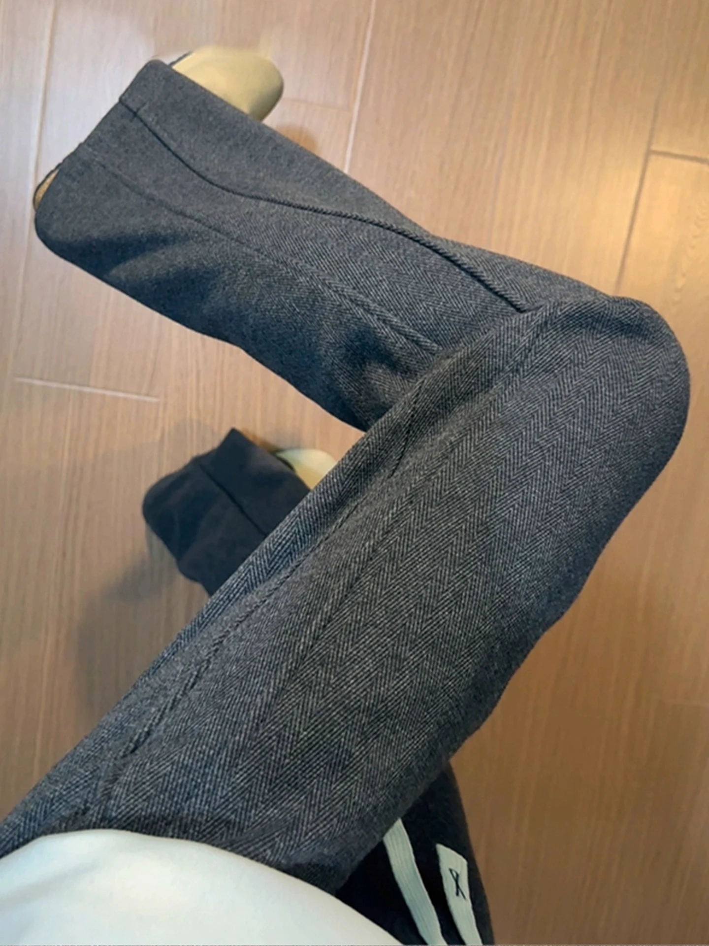 

Bla Wide Leg Pants Men's Winter American Cleanfit Straight Leg Fce Lined Warm Casual Trousers Stripe Pattern