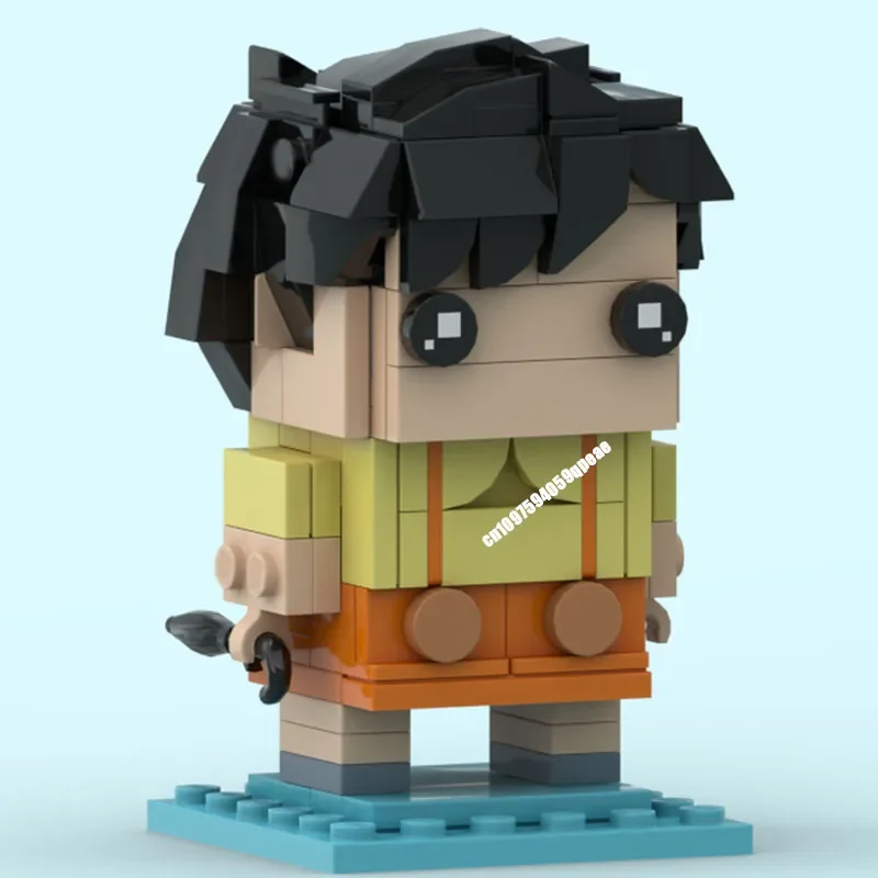 New 730Pcs Popular Totoros Cartoon Series Character Square Head Figures Set Model Custom Puzzle Diy Creative Ideas Kid Toy Gifts
