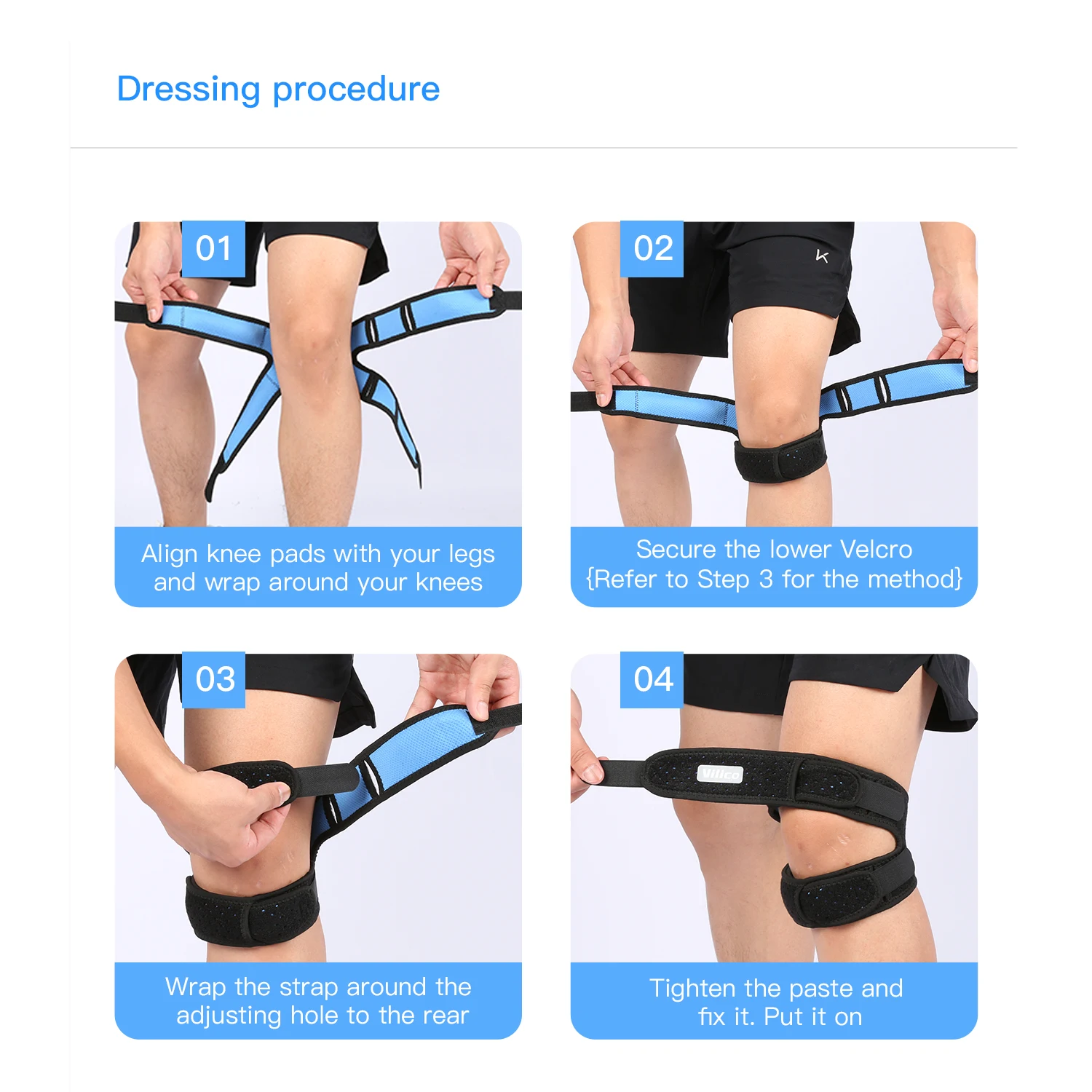 Sports knee pads, breathable and non-slip, suitable for all seasons, unisex, suitable for running and basketball