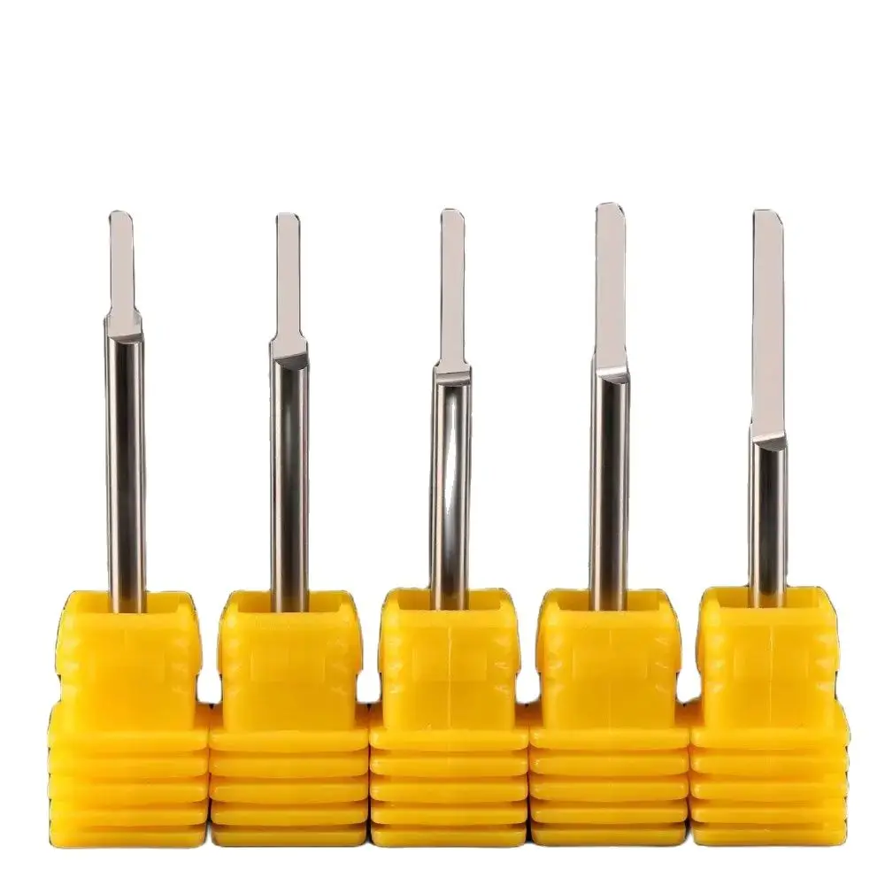 

Weitol 5pcs 5A series good quality 3.175mm shank half straight bit CNC engraving bit router bit for wood cutting