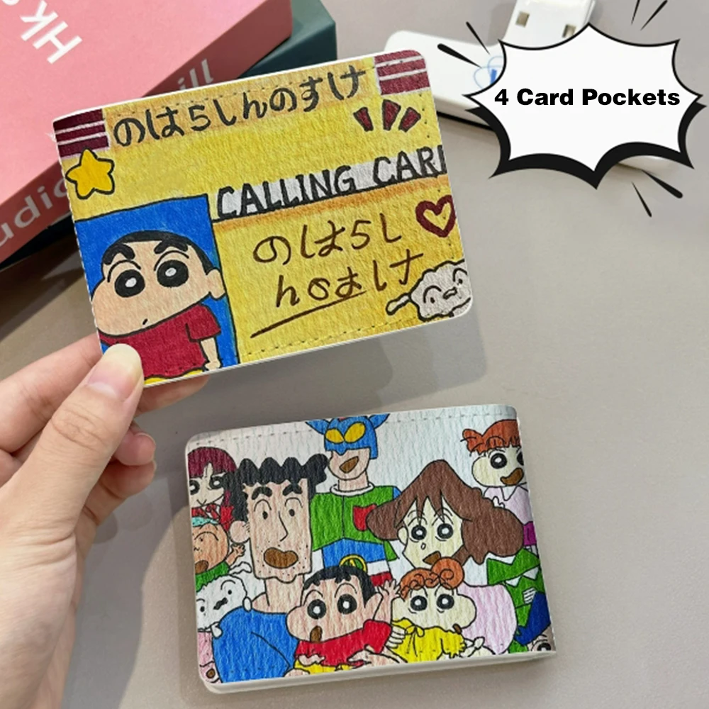 Anime Crayon Shin-Chan Führerschein Halter Cartoon PU Leder Karte Tasche Für Reise ID Karteninhaber Auto Fahren Dokumente geschenke