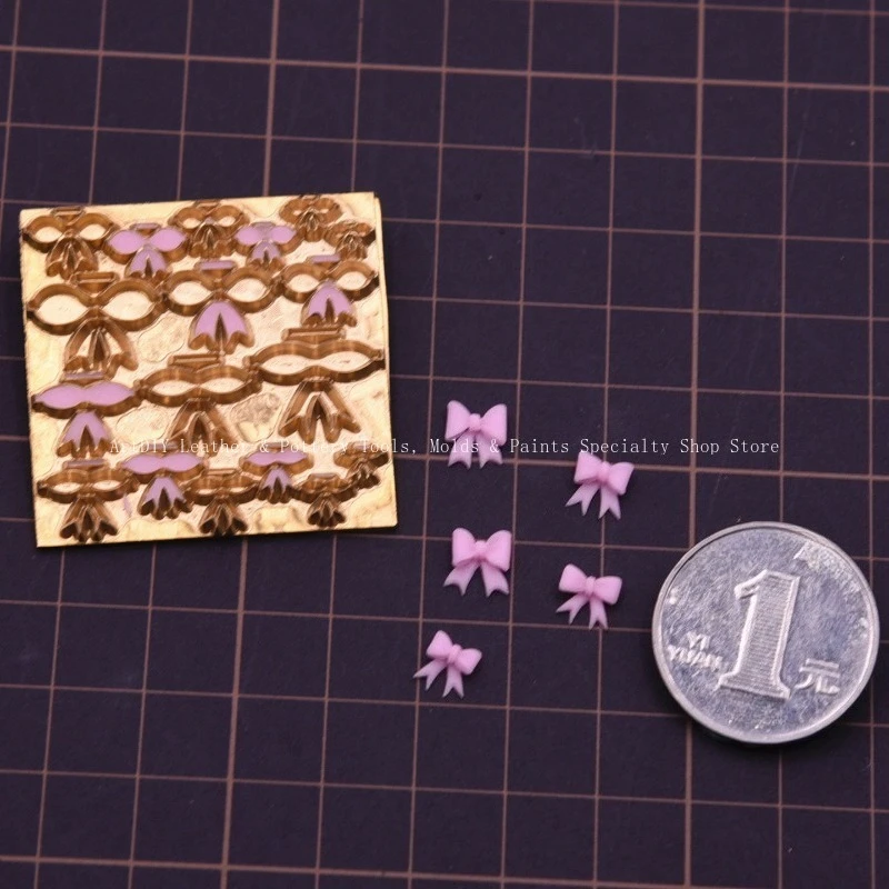 Butterfly Knot Copper Plate Knife Mold/Handmade DIY Ultra-light Clay Soft Pottery Colored Clay Pressing Mold view 2