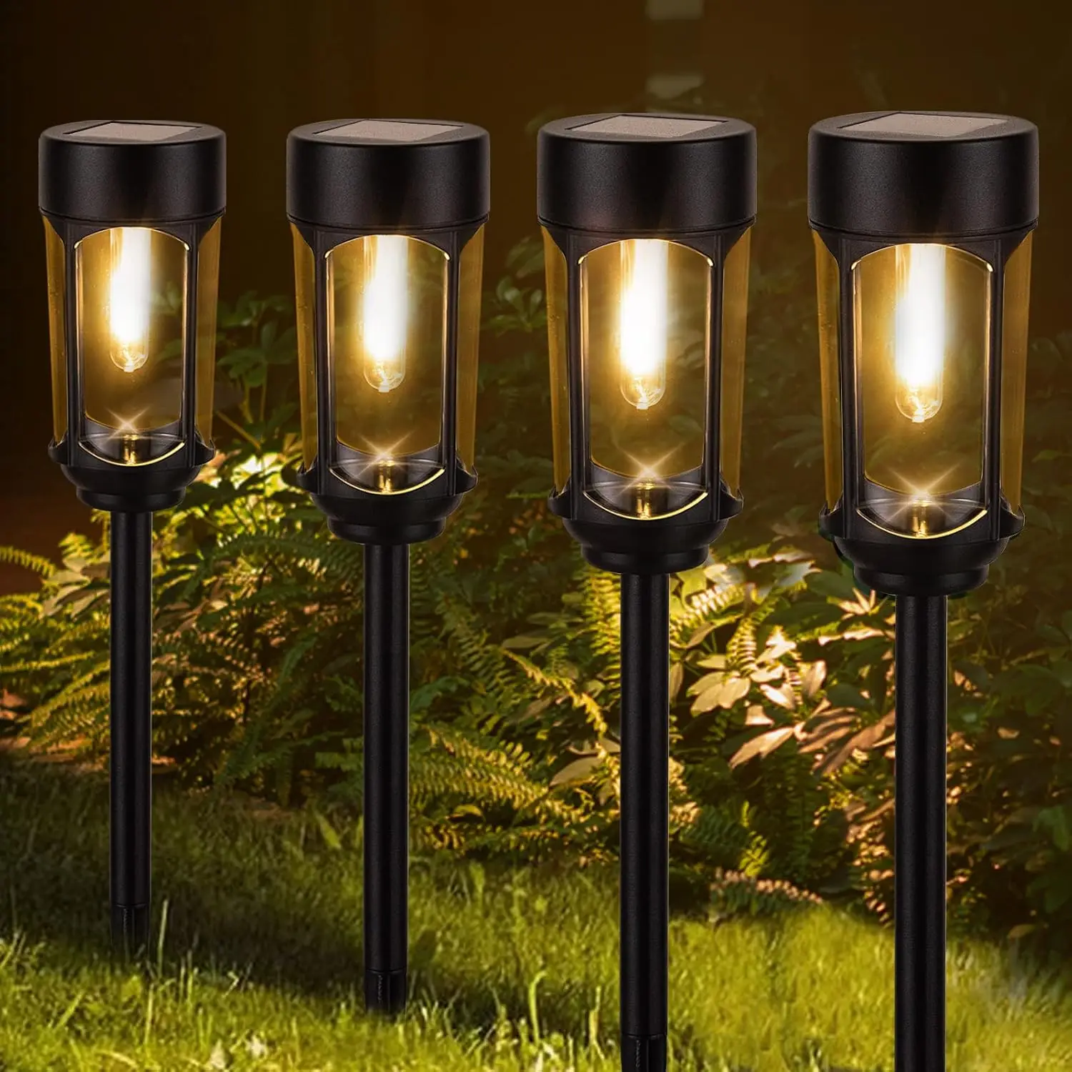 

Solar Pathway Lights 8pk Outdoor Garden Path Lights Stainless Steel Solar Powered Landscape Lighting Walkway Yard Garden Lawn