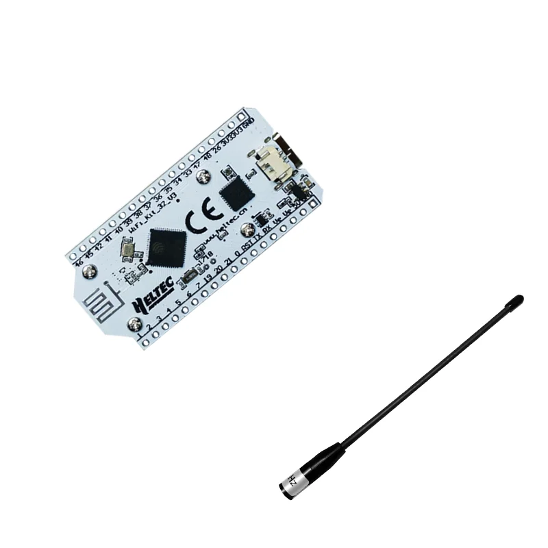 Heltec LoRa 32(V3) Dev-board with the GT-800 Whip Antenna IoT Low-power Design CP2102 Wi-Fi BLE LoRa 0.96-inch OLED Display
