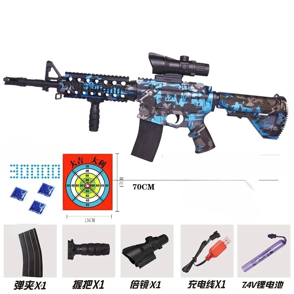 Elektryczny pistolet zabawkowy M416 Automatyczny pistolet GEI Bullet Blaster Zabawki dla dzieci Gra na świeżym powietrzu AirSoft Sniper Rifle Splatter Gun Broń dla chłopca