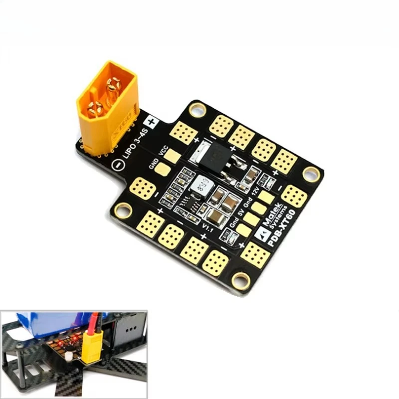 placa-de-distribuicao-de-energia-matek-systems-pdb-xt60-com-bec-5v-e-12v-cobre-2oz-para-helicoptero-rc-fpv-quadricoptero-multicoptero-e-drone