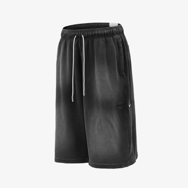 Nike genuine men's fashionable mid waist lace up sports breathable casual shorts IO7472-010