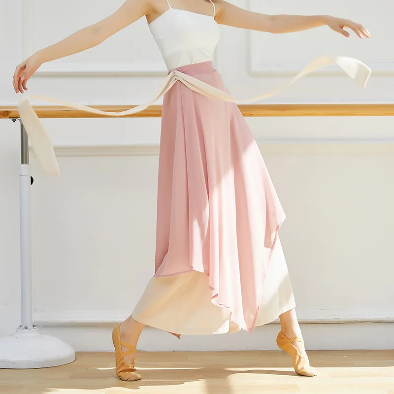 

Удобные брюки для современных танцев, женские свободные струящиеся шифоновые классические брюки, классические танцевальные костюмы, тренировочные брюки