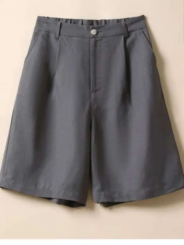 

Льняные женские летние брюки-палаццо свободного кроя с широкими штанинами, тонкие, повседневные, со средней посадкой, из ПВХ-материала, для женщин среднего возраста