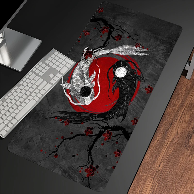 

Fish Large Mouse Pad 100x50cm Big Computer Mousepads Gaming Mousepad Big Keyboard Mat Gamer Mouse Pads Desk Mats