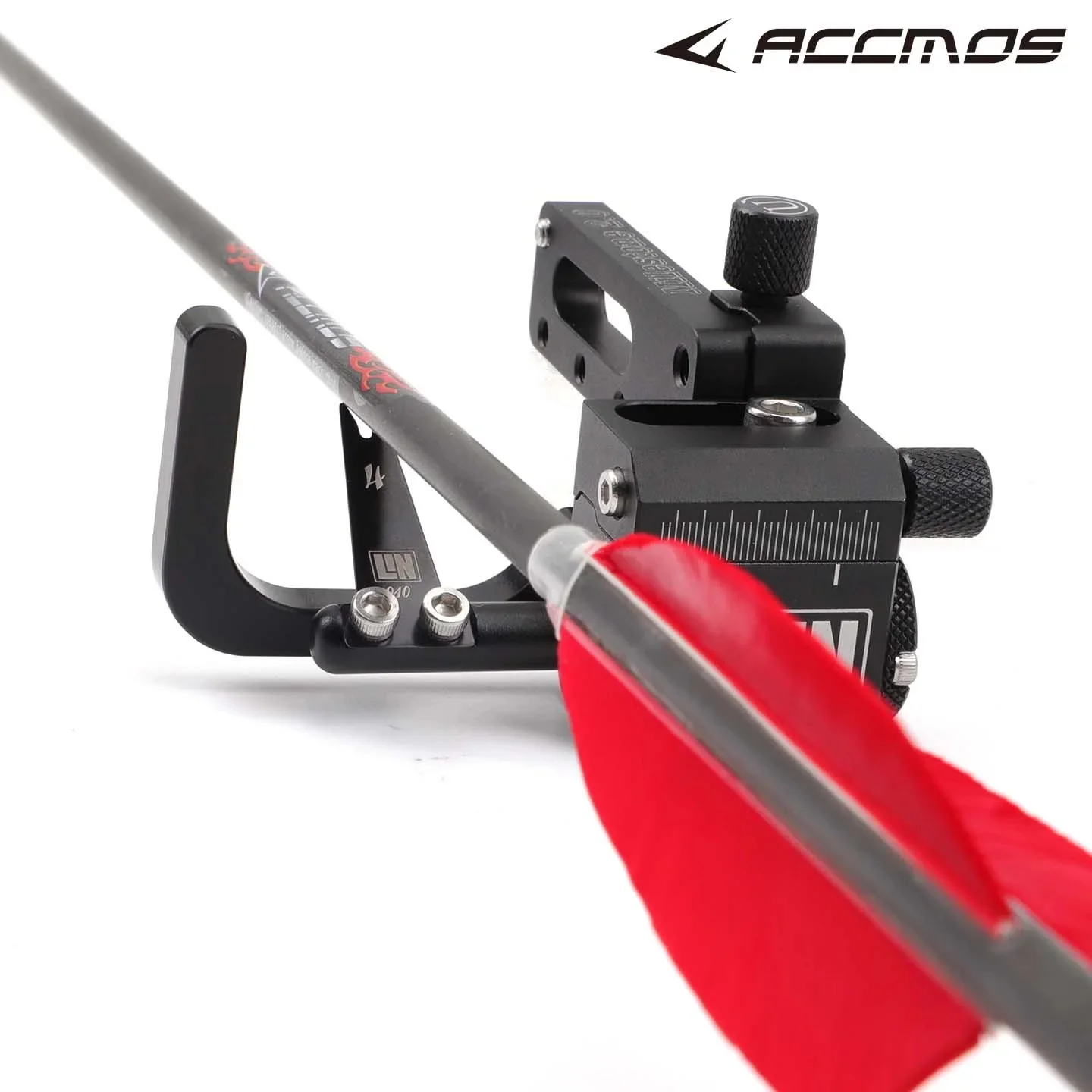 ACCMOS Steel Blade Arrow Rest Micro-Adjustable, Fixed Blade Target Rest for Compound Bow, Archery Target Accessory