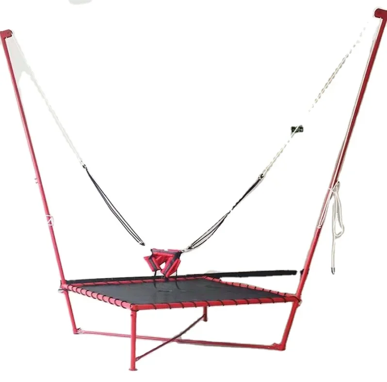 Hot Sale Commercial Hand Pull Bungee Trampoline For Indoor And Outdoor Use For One Person Trampoline Park