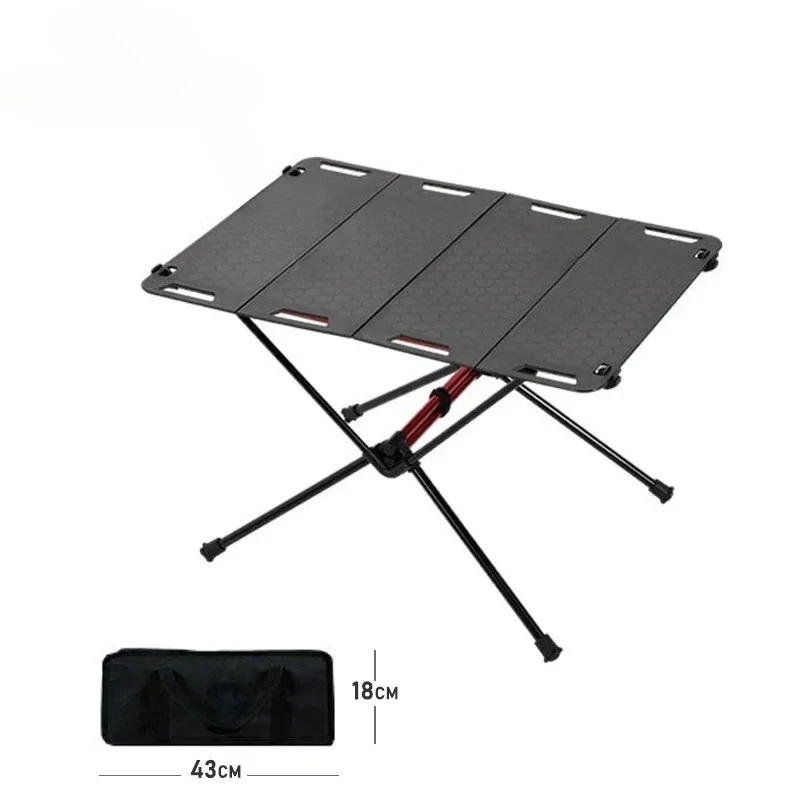 Portable Foldable Camping Table Aluminum Frame Honeycomb PC Top Lightweight Outdoor Tactical Desk Picnic Camping Hiking Travel